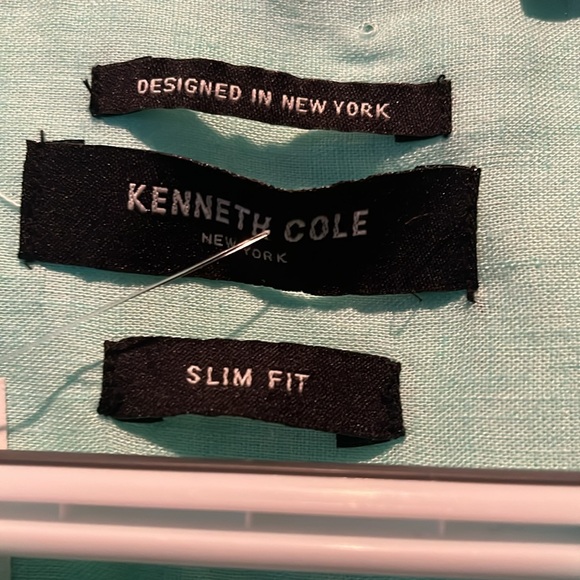 Kenneth Cole Shirt Mint Green Sz M - Picture 2 of 5